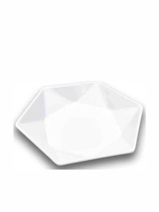 Forhome 922555 Servierplatte Keramik Polygonal 25x25cm Hotel Design