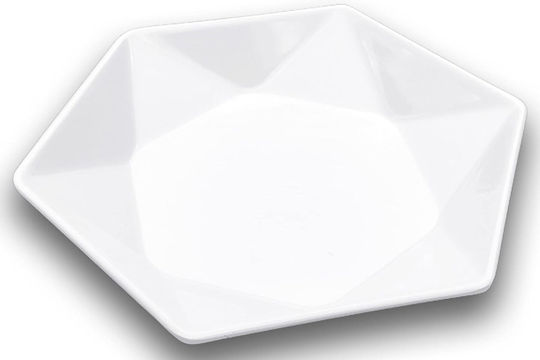 Forhome 922555 Servierplatte Keramik Polygonal 25x25cm Hotel Design