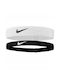 Nike Headband Αθλητικό Περιμετώπιο Λευκό