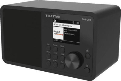 TELESTAR Top 200 Dab+ Επιτραπέζιο Ραδιόφωνο DAB+ Μαύρο