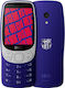HMD Barca 3210 Dual SIM Mobile with Buttons Blue