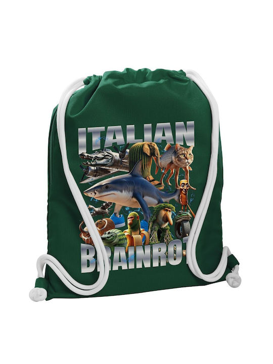 Koupakoupa Italian Brainrot Gym Backpack Green