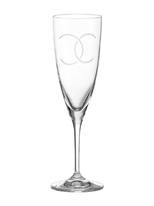 Capolavoro Champagne Glasses for Wedding made of Crystal 2pcs