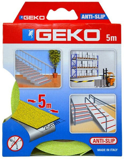 Geko Лента За Захващане Самозалепваща Се 25мм X 5м Жълта 220 58