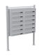 Wiltoc Outdoor Mailbox Metallic in Silver Color