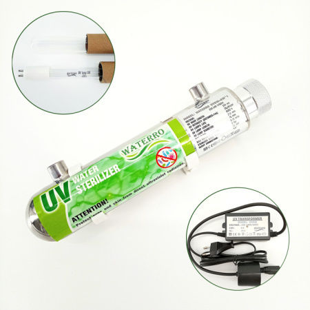 Waterro Uv 6w 4 Pins Σύστημα Λάμπας Υπεριώδους Ακτινοβολίας Made In Eu