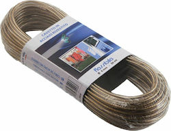 Filomat Συρματόσχοινο Απλώματος 5mm Επικάλυψη Pvc Χρυσό 10m