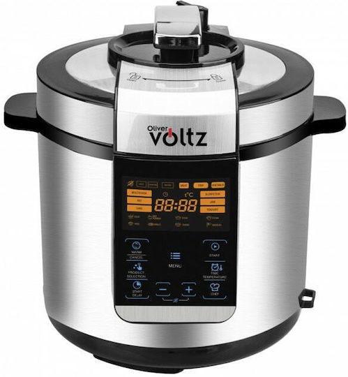 Voltz Multifunktionskocher 1000W mit Kapazität 6Es Gray