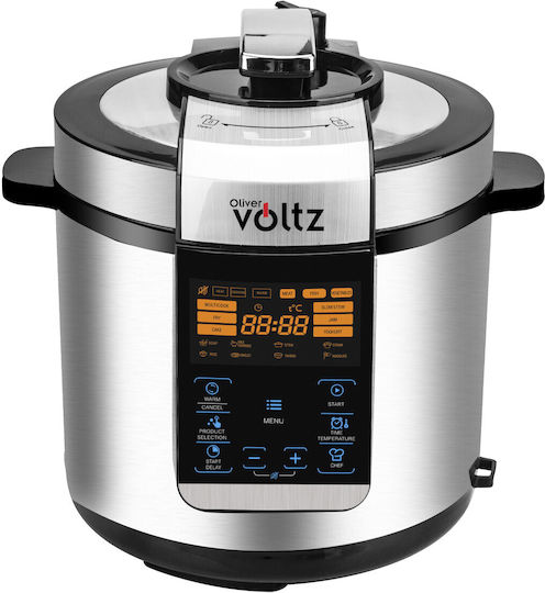 Voltz Πολυμάγειρας 1000W με Χωρητικότητα 6lt Γκρι