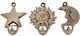 Wall Hangers Set 3 Pieces Polished Brass 60x90 Benini 521fol