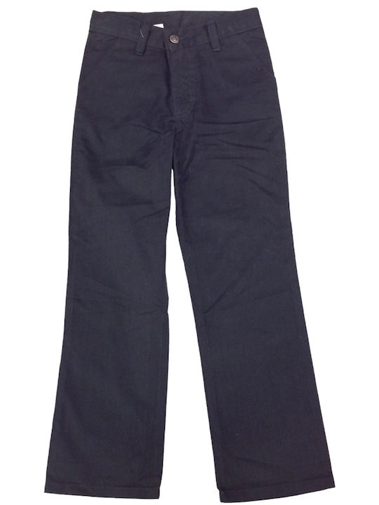 Piccino Pantaloni din Material Textil pentru Copii Cărbune de lemn