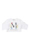 Long-Sleeved Monnalisa T-Shirt Large Logo 115602sb 5201-0099 Girl