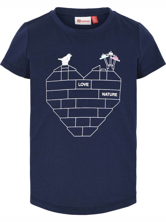 Lego Wear Kinder-T-Shirt Marineblau Love