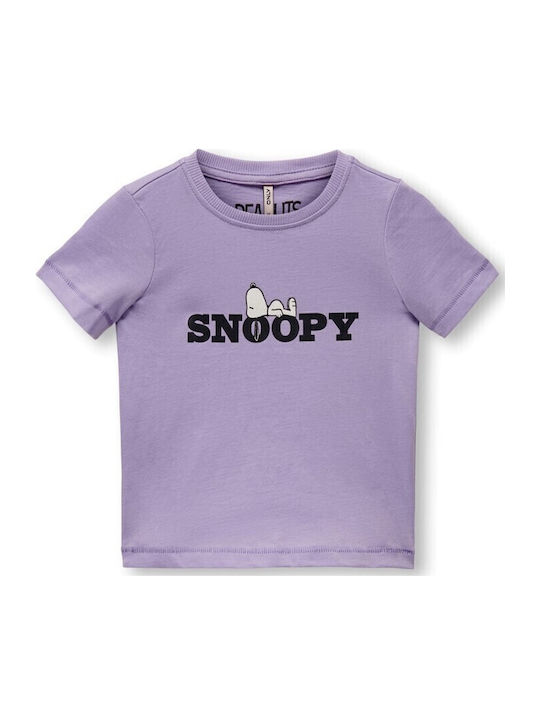 Kids Top T-shirt Peanuts Snoopy Kids Only Lilac Girl 15285193-20 Lilac