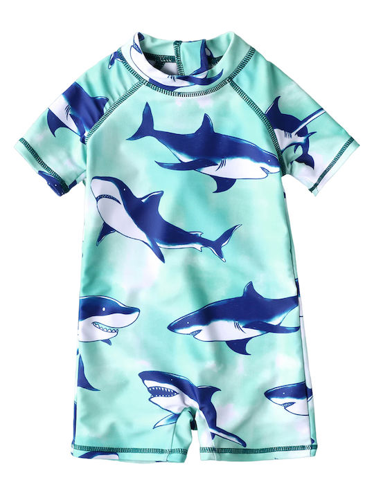 Poulain Kids Swimwear One-Piece Blue