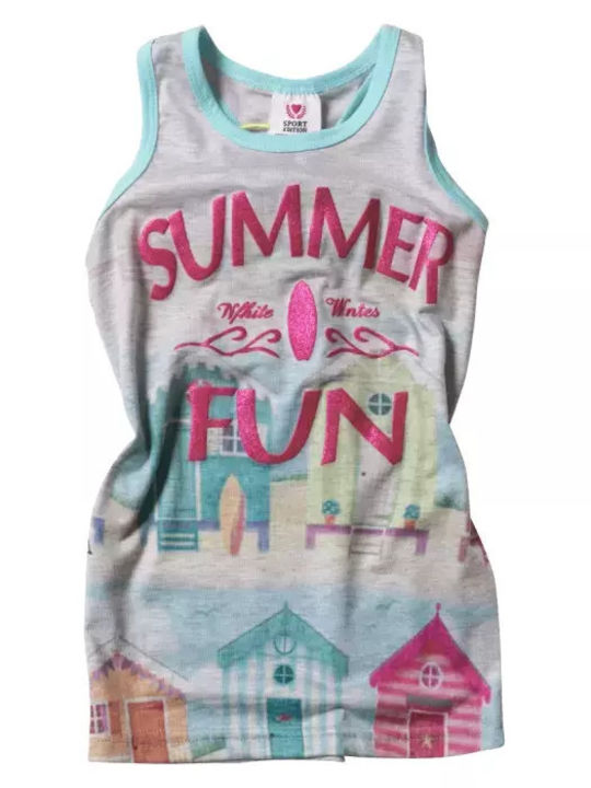 Girls Dress New College Girls Summer Fun Gray