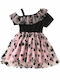 Rochie Fete Stylish Floral Neagră