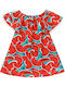 Girls Casual Watermelon Dress Red