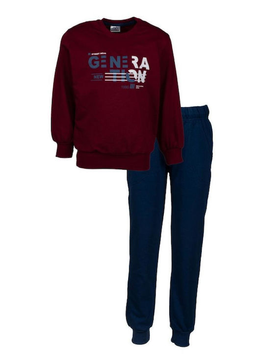Piccino Kids Sweatpants Set Bordeaux