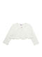 Bolero Pentru Fete Ecru Fit Regular 95% Bumbac 5% Lycra