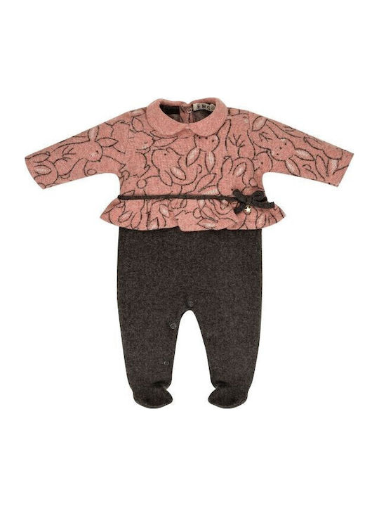 Ellepi Babystrampler Langärmliges Rosa