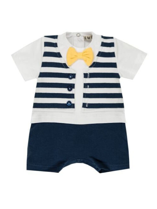 Ellepi Baby Bodysuit Short-Sleeved Blue