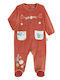 Petit Beguin Baby-Strampler Pyjama Bebe Samt Coquette 6011421 Bordeaux 6011421-coquette Bordeaux Mädchen