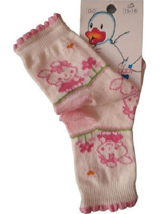 Nina Ricci Kids' Socks White with pink.