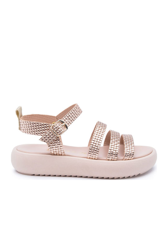 Amica Παιδικά Πέδιλα Gold