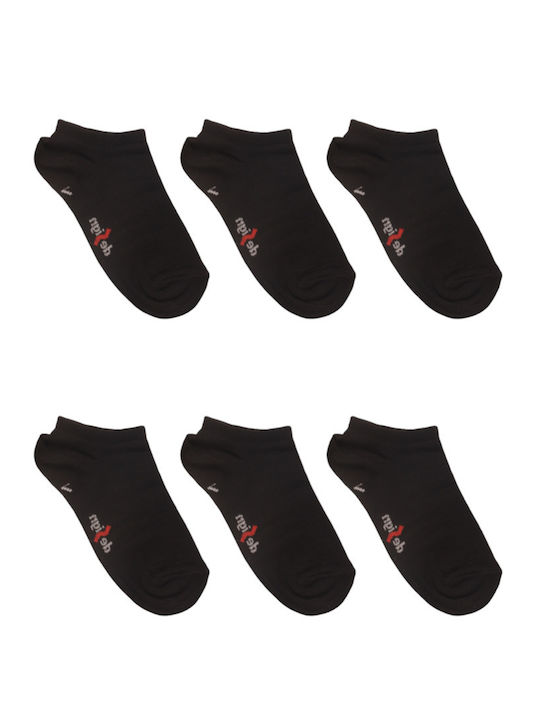 Kids' Socks Black Design Super Offer 6 Pairs Dsn3134-Black