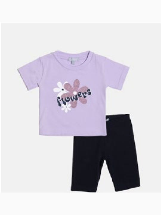 Fun Strike Lilac Maren Capri Leggings Set