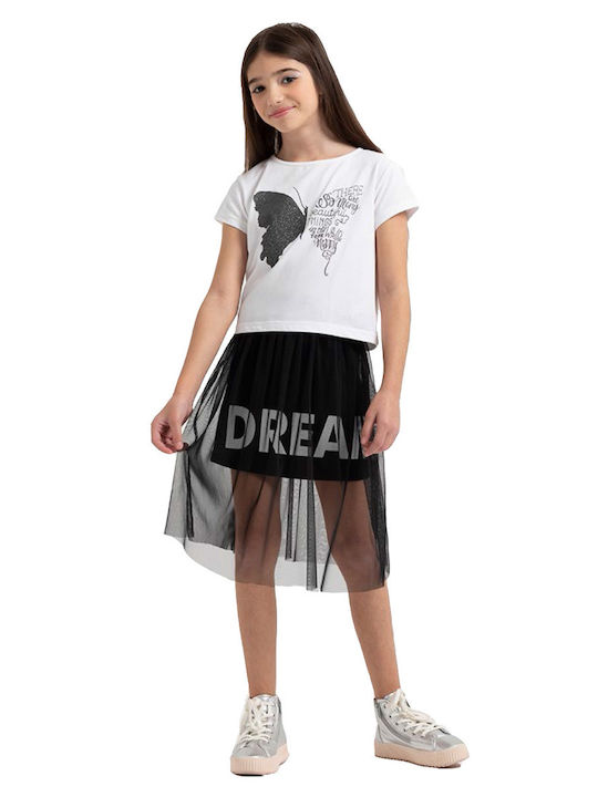Kinderbekleidungsset Bluse Rock Für Mädchen Nr 14-105701