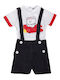 Set Shirt Overalls Baby Boy 9-12 Months-105696