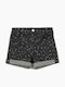 Zippy Denim Shorts Stars Gray 3y-14y Dark Gray