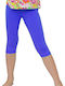 Capri Leggings Cotton Lycra Greek Blue Navy