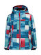 CMP Waterproof Kids' Sports Jacket Short with Hood Lake/Begonia