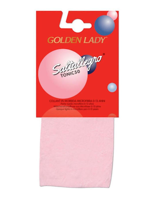 Παιδικό Αδιάφανο Καλσόν 50den Tonic 50 14wto Golden Lady Ροζ