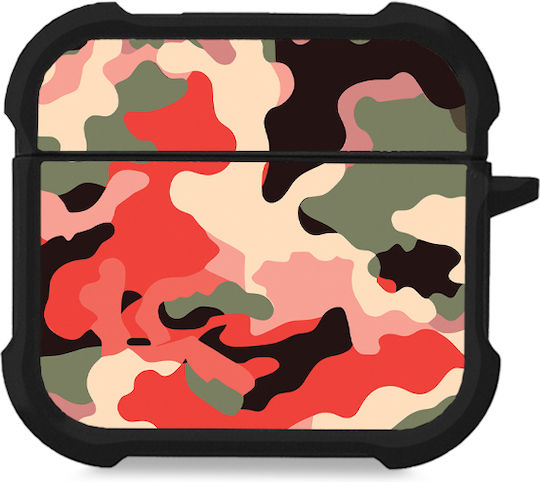 Sonique Camouflage Army Series Калъф в Червен цвят за Apple AirPods 4