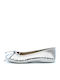 Bibelot Kids Leather Ballerinas Silver
