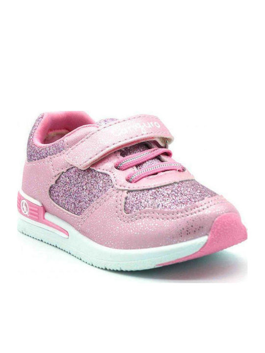 Canguro Kids Sneakers with Scratch Pink