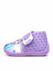 Frozen Girls Kids Velcro High House Slippers Fz011253-llc Lilac