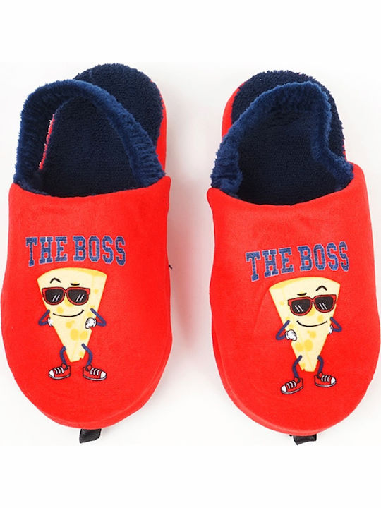 Κόκκινες Παιδικές Παντόφλες Boss