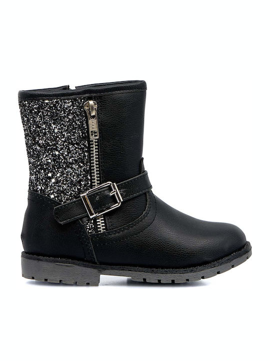 Papistas Kids Kids Boots with Zipper Black