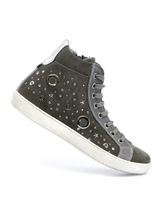 Papistas Kids Suede Kids Boots Gray