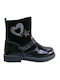 Arties Kids Anatomic Leather Ankle Boot for Girls Black 21723-4