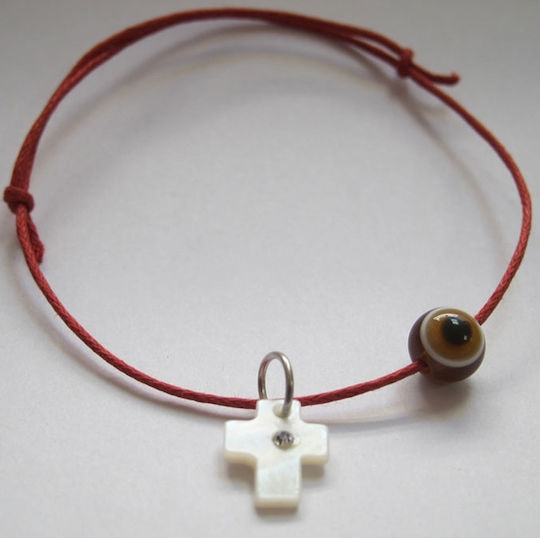 Palma Emporio Taufe Anhänger Armbänder Rote 50 Stück 14505-rot-braun