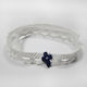 Palma Emporio Christening Charm Bracelet White 50 Pieces 17756-White-Blue