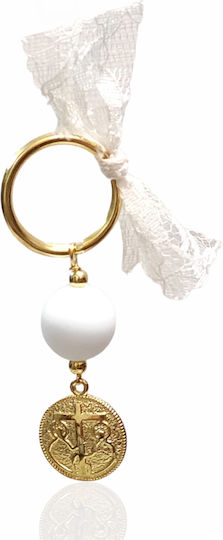 The Art of Beading Christening Charm Keychain White 20 Pieces martryka30