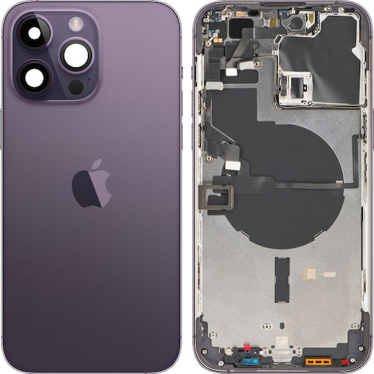 Apple iPhone 14 Pro Max Battery Cover Middle Frame Deep Purple Swap