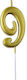 Birthday Candle Number "9" Gold
